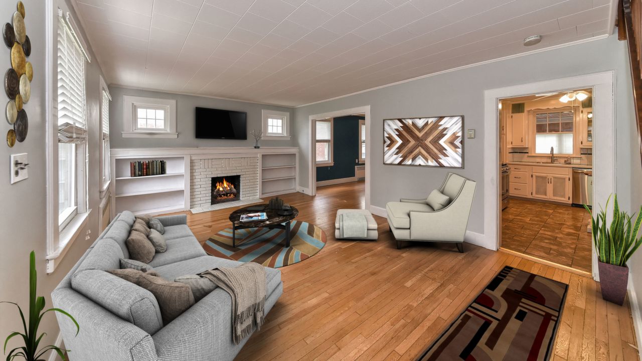 Living Rm Virtually Staged