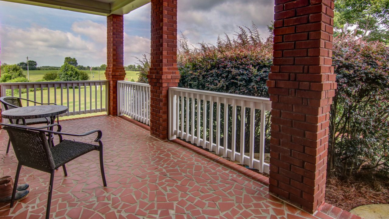 Covered Rocking Chair Front Porch