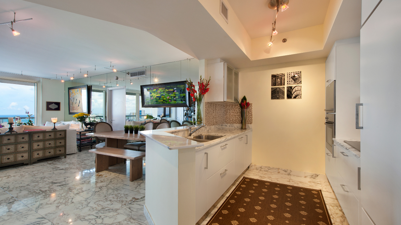 Kitchen and Living Room