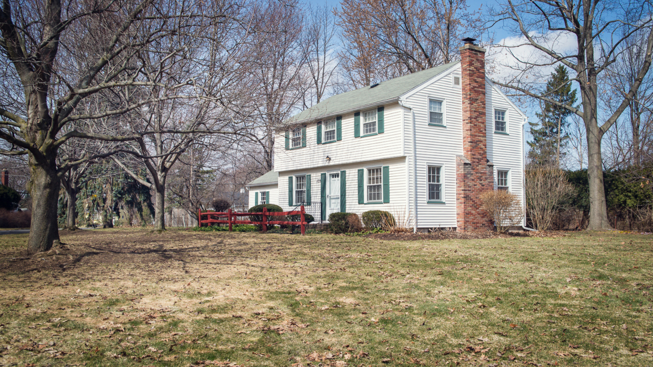 Classic Center Entrance Colonial