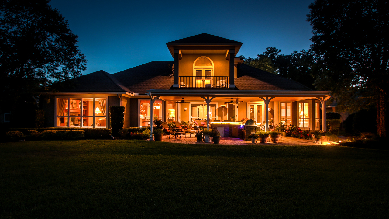 Rear of Home at Twilight