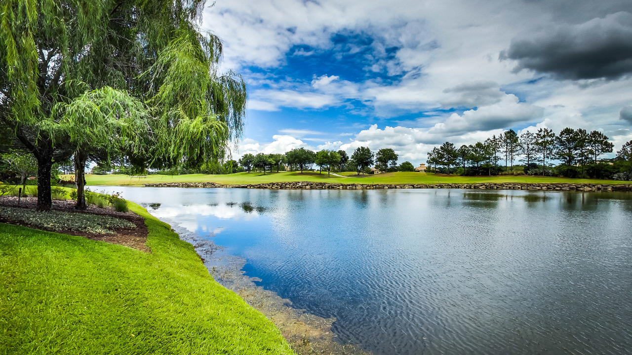 Lake to Golf Course View - Hole #2