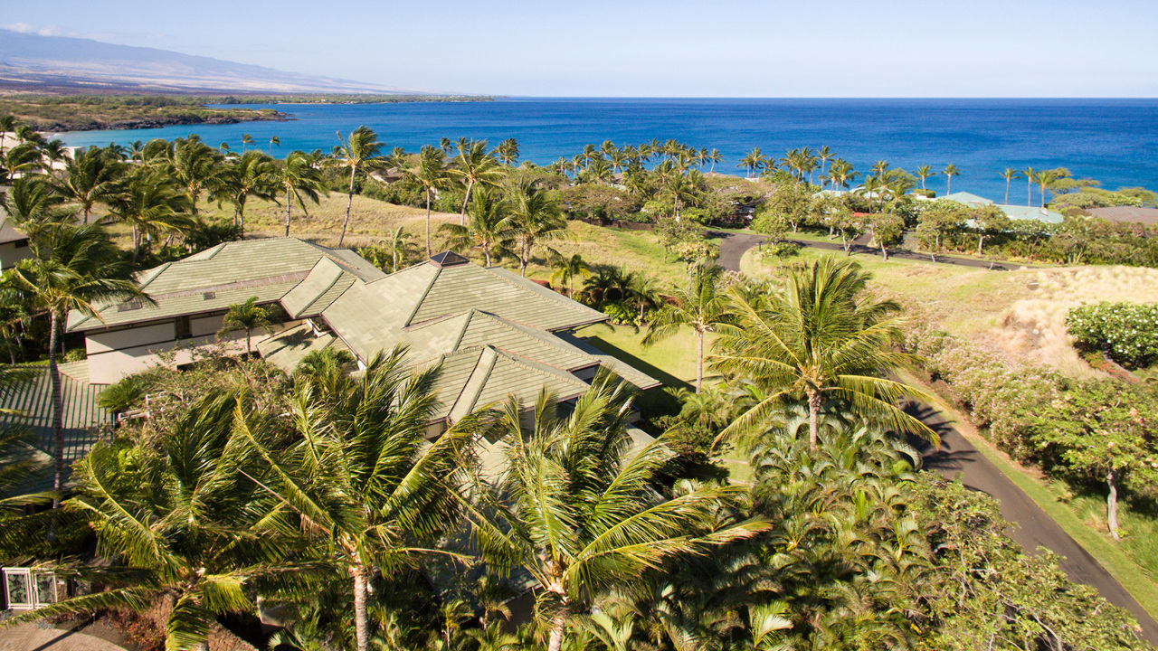 Aerial view of property
