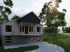 Render 1 - Front of Structure - View of front facade with a front lawn