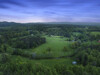 Back of Property Looking Forward Full View Twilight