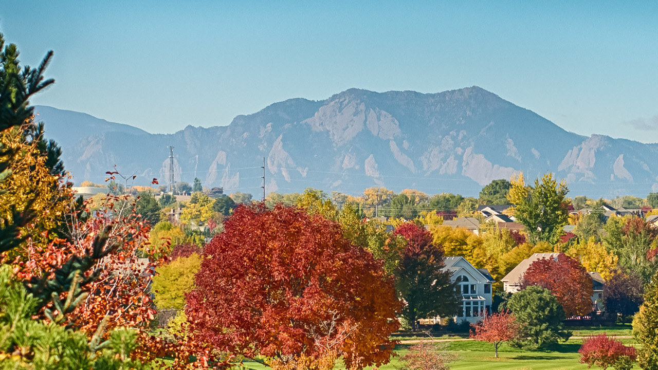 View of Flatirons