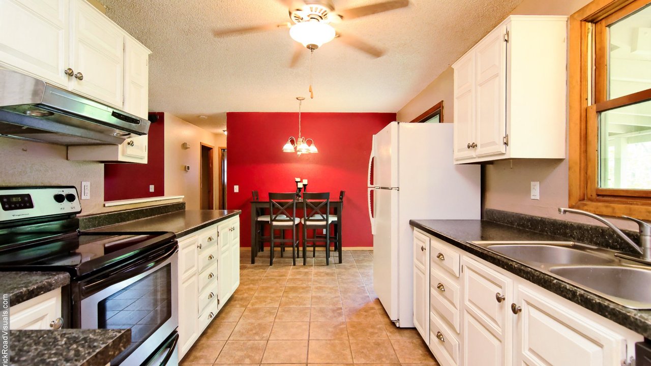 Kitchen has upgraded appliances 