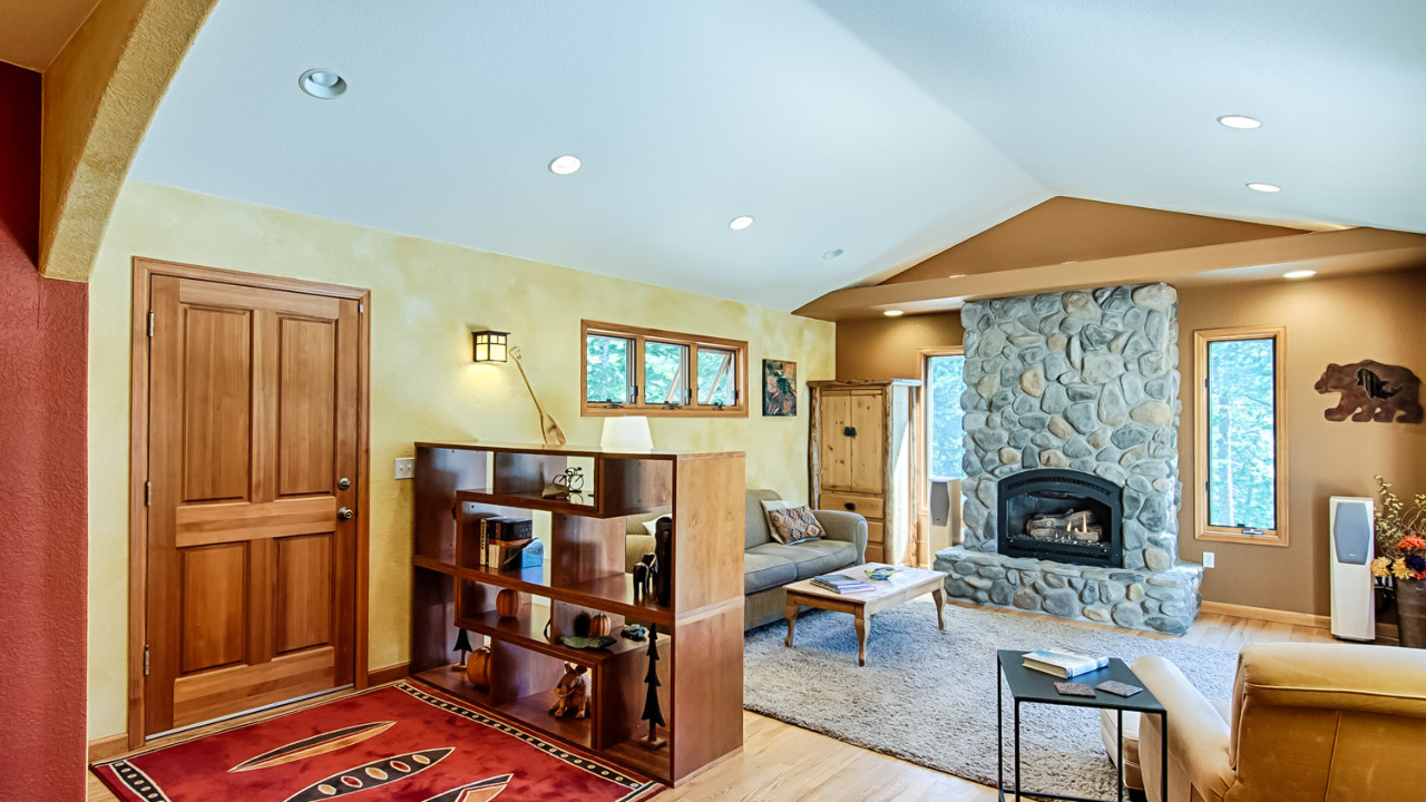 Living Room with Fireplace
