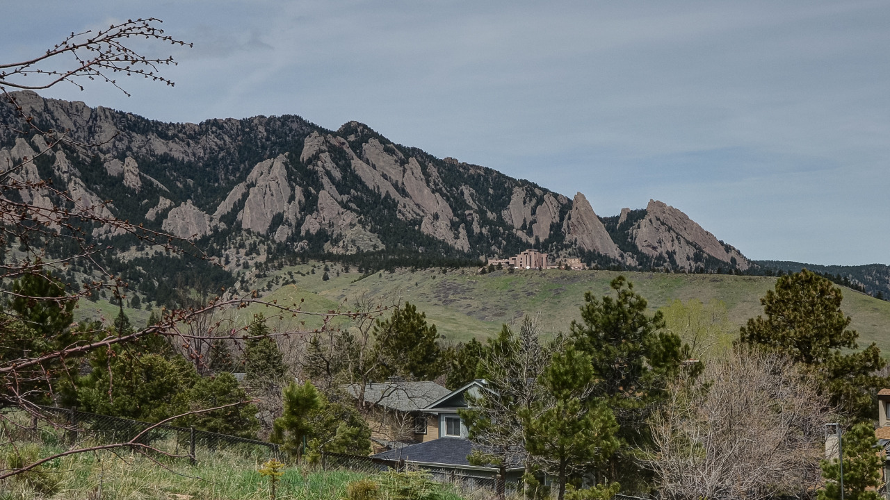 View of Flatirons from Back
