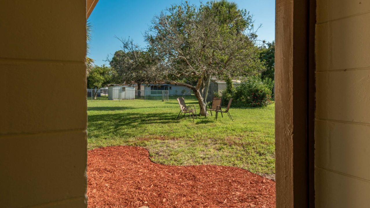 View from Carport to Back