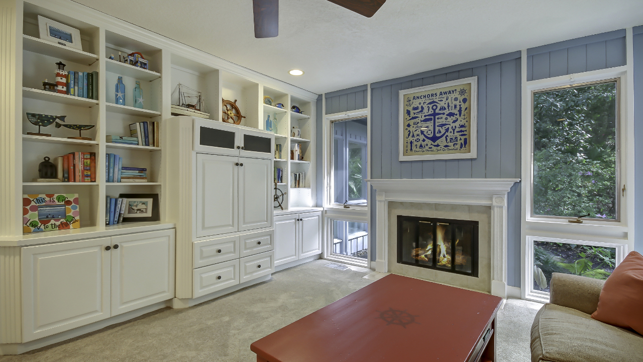 Living Room with Fireplace