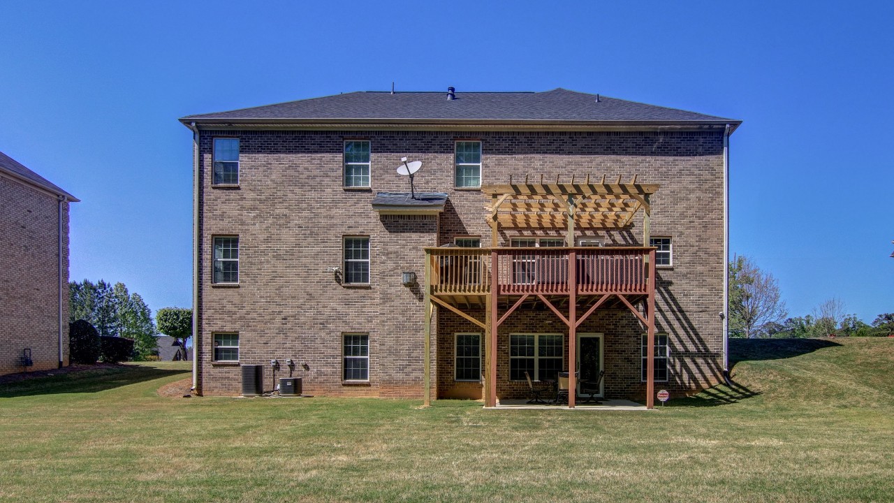 Back of House, Deck, Pergola, and Patio