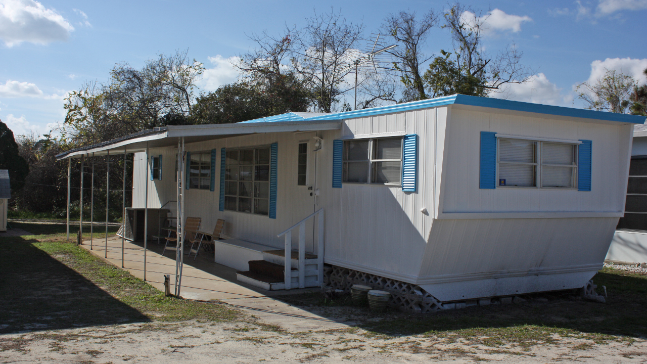 Front of Mobile Home