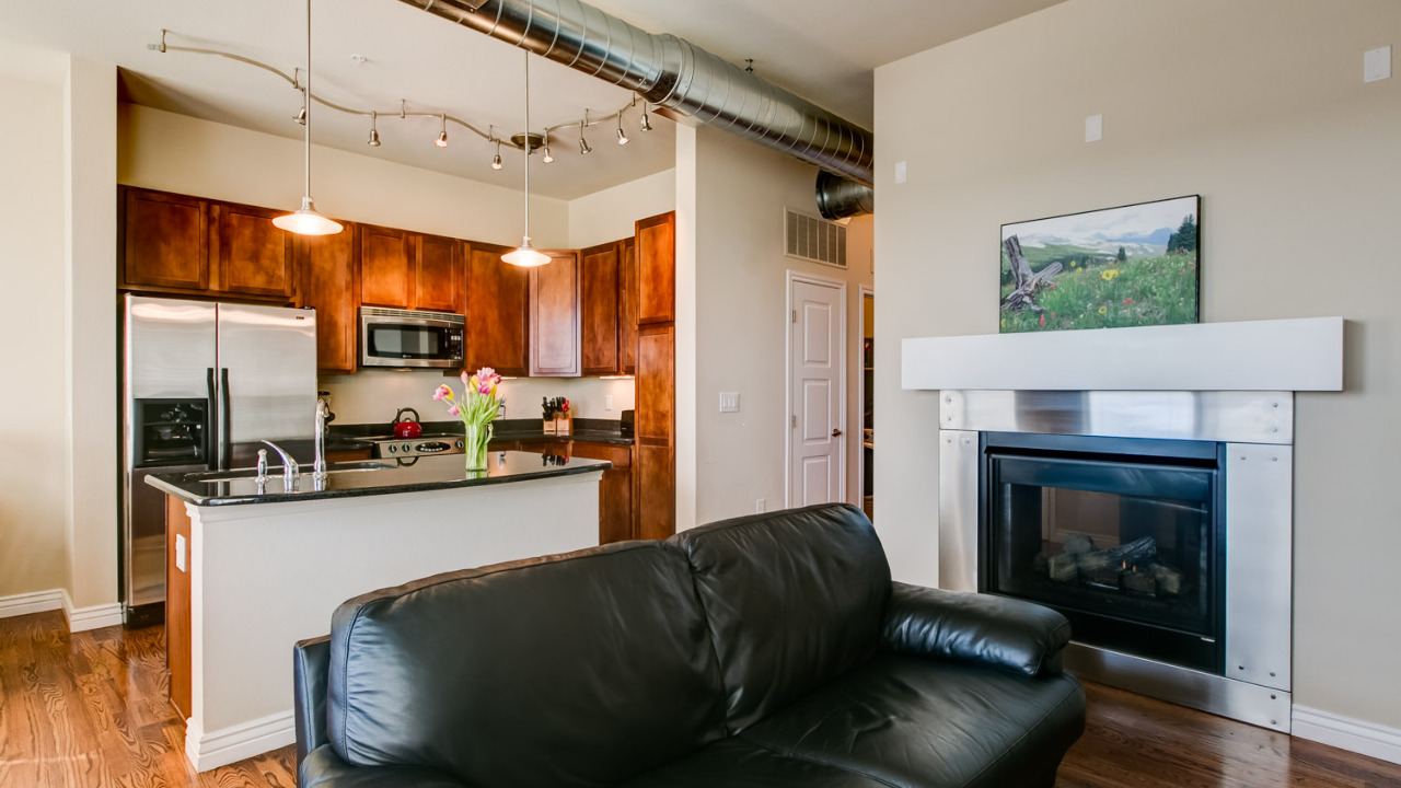 Family Room with 2 Sided Fireplace