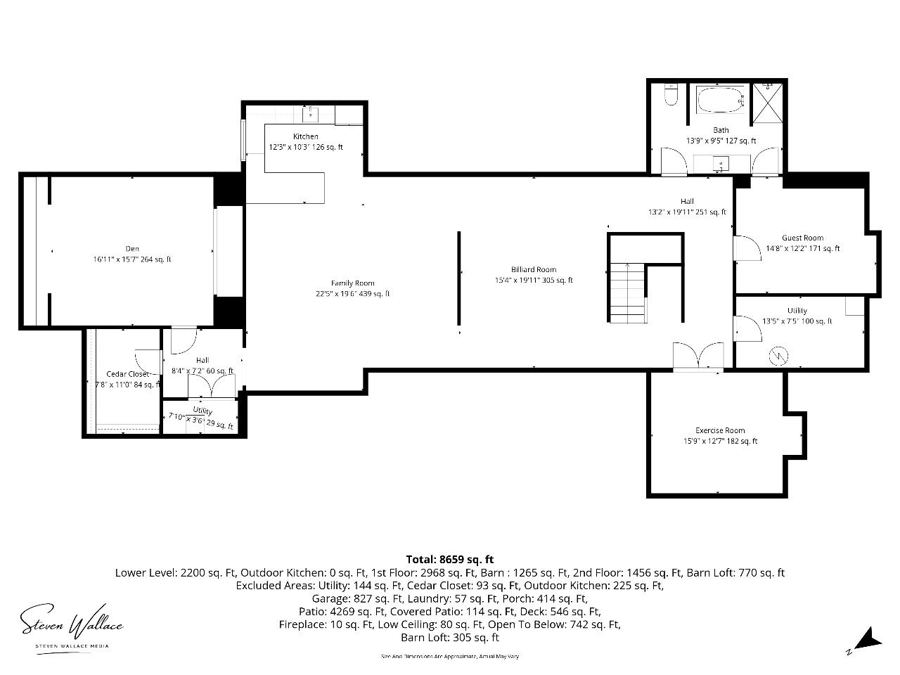 Lower Level floor plan for 2319 Milwaukee Road