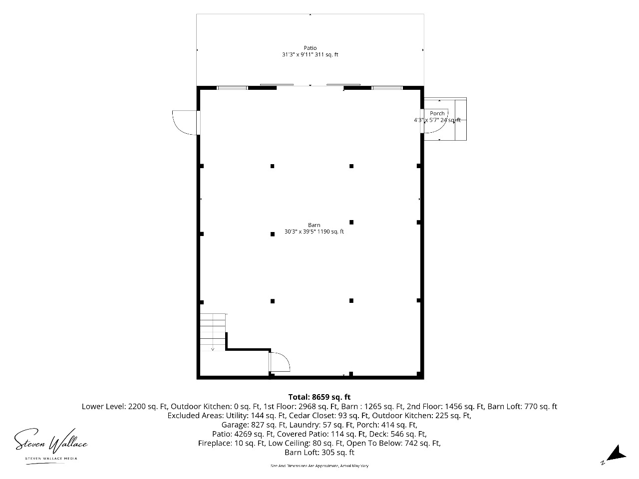Main Barn — Ground Floor floor plan for 2319 Milwaukee Road