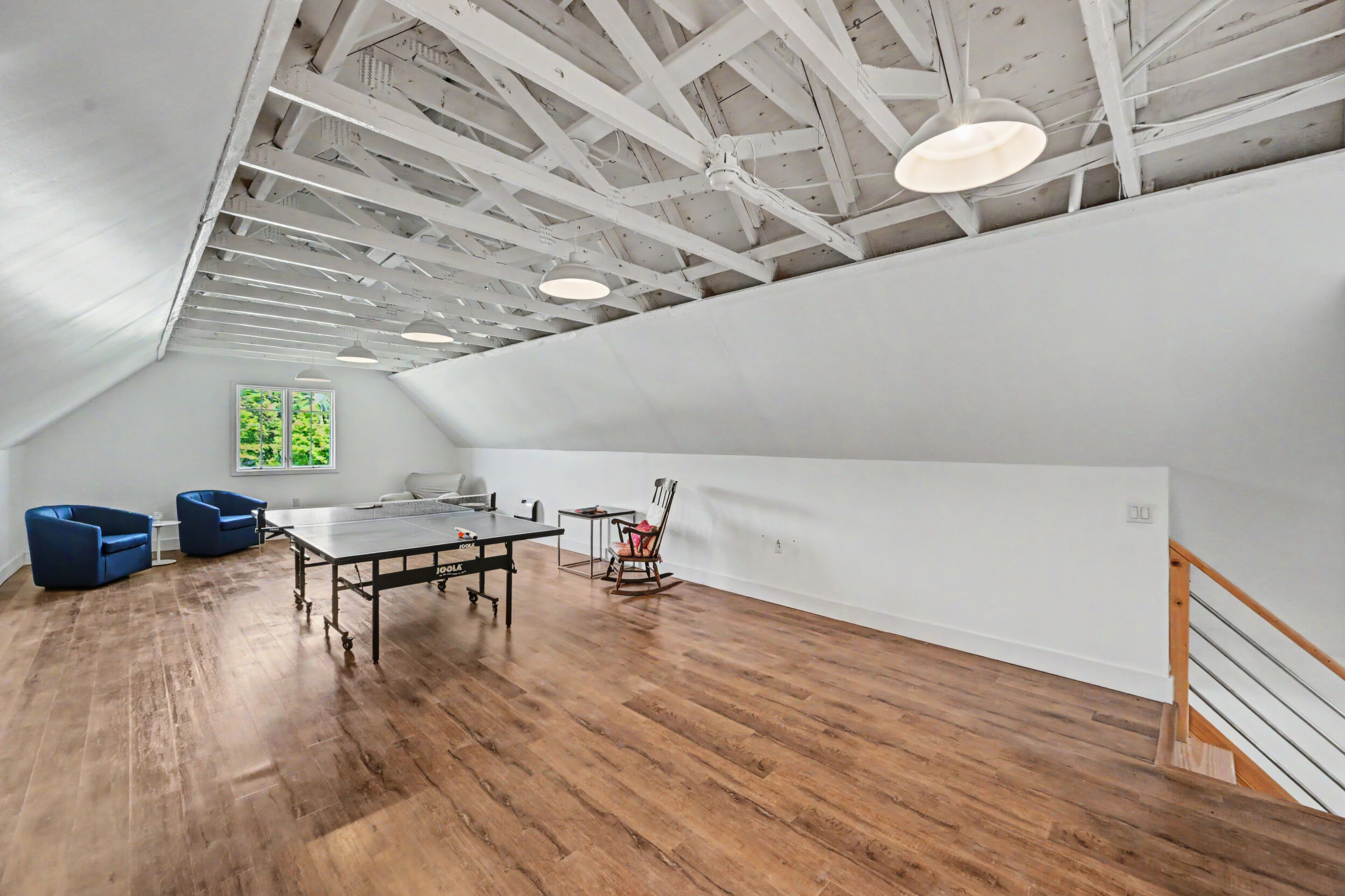 Game room with ping-pong and darts
