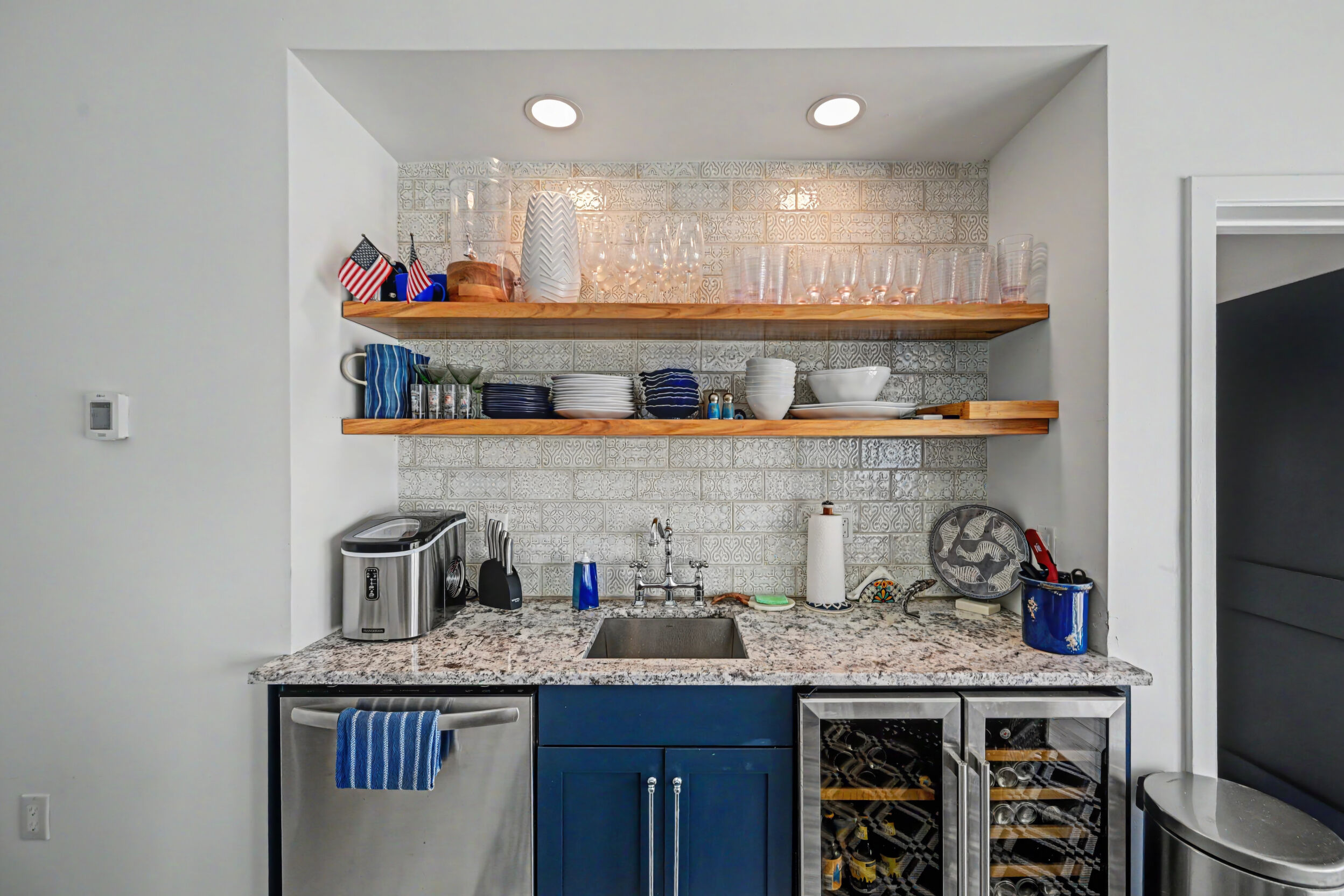 Pool house kitchenette
