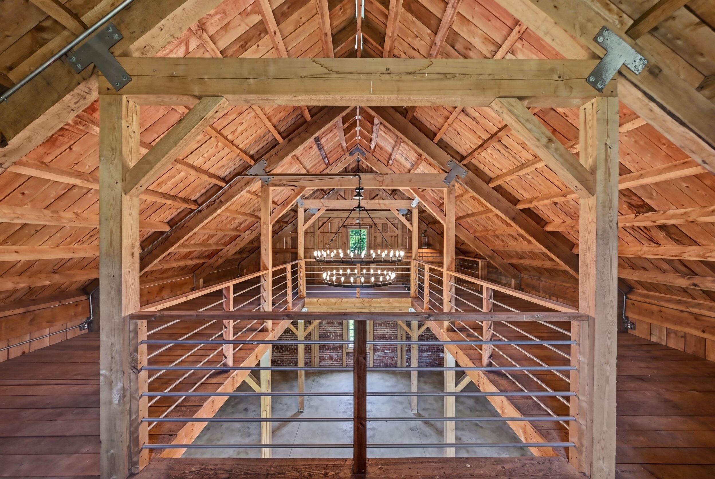 Barn mezzanine and staircase