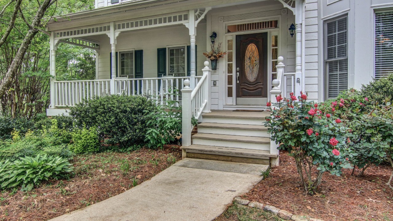 Covered Rocking Chair Front Porch