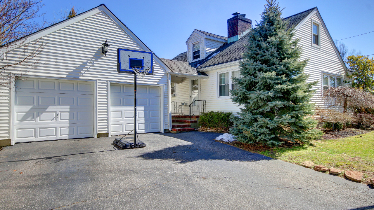 Garage-Side View of House