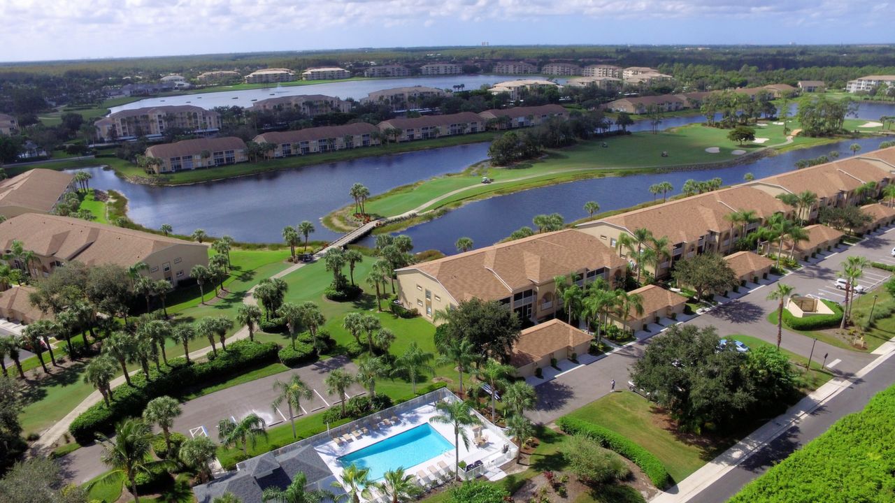 Aerial Pool And Condo 