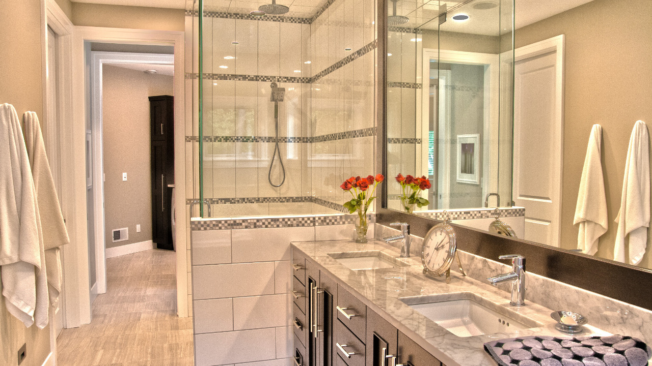 Modern Flair Owner's Bathroom