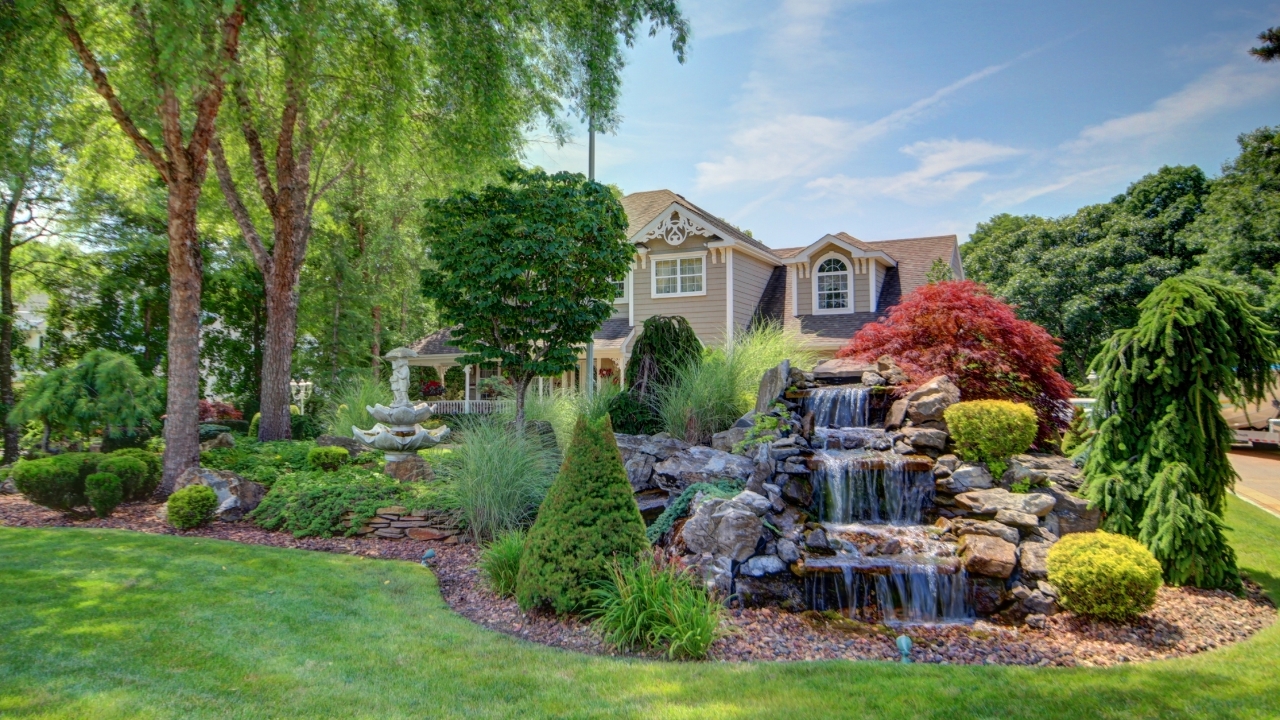 Front of House Waterfall