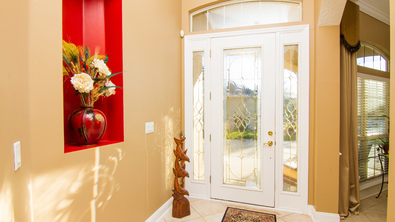 Leaded Glass Front Door