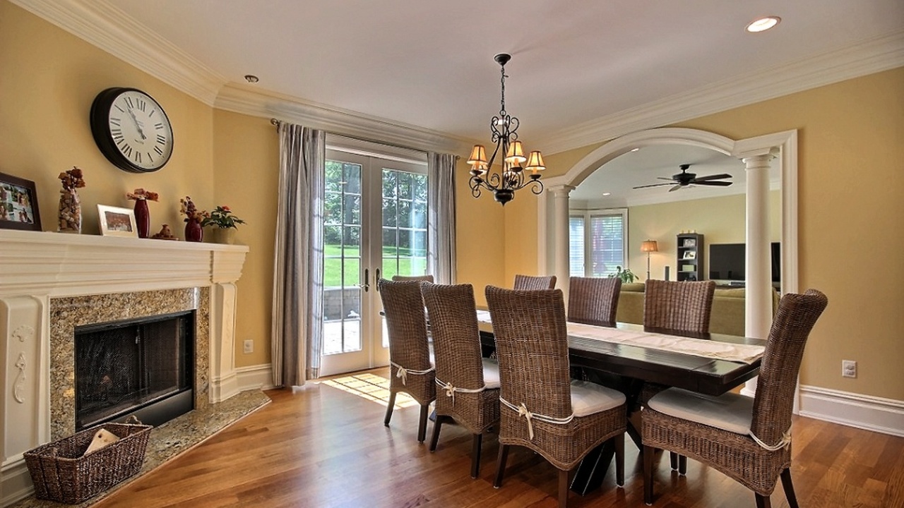 Breakfast Room with Fireplace