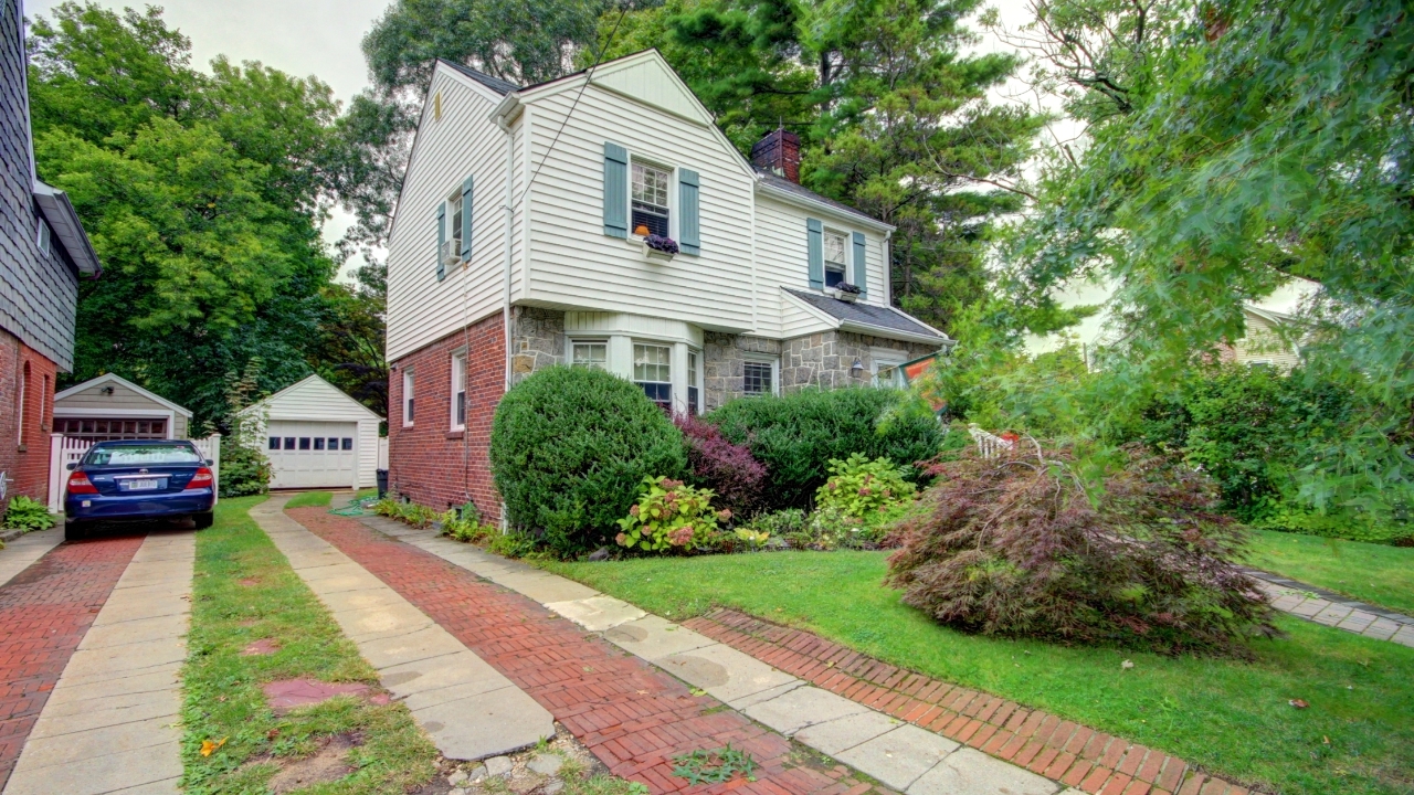 Front of House-Garage View