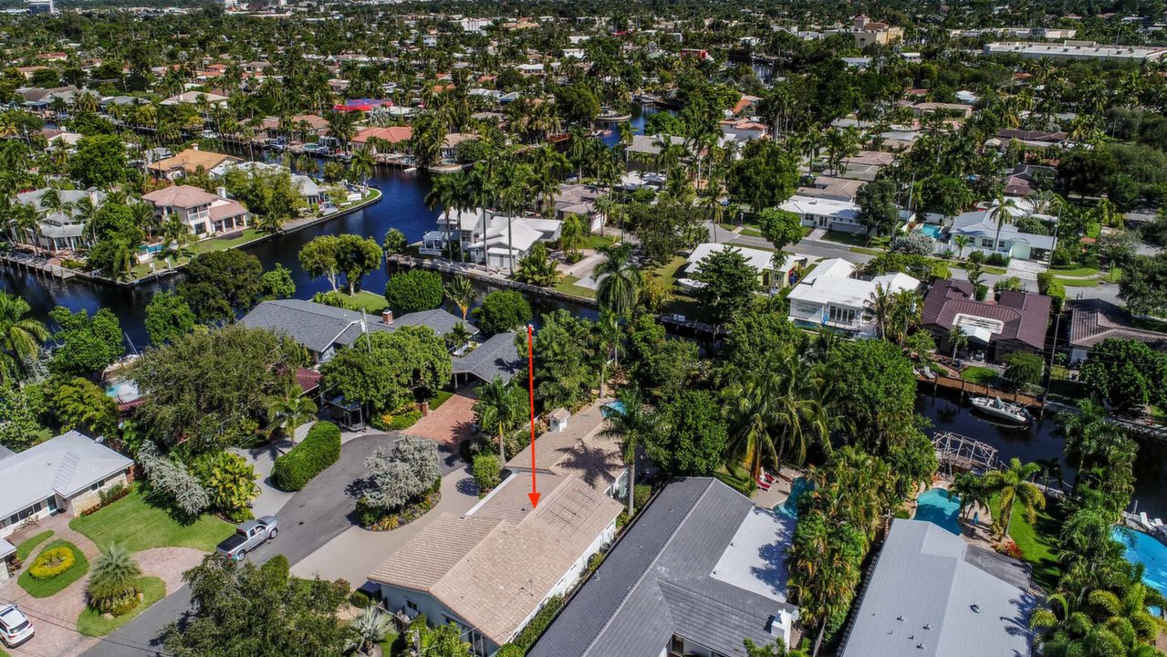 Aerial View of Neighborhood