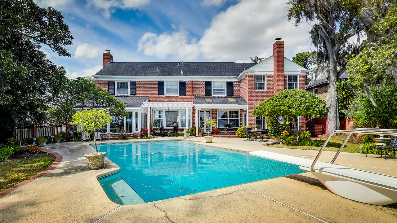 Back of Home with Pool