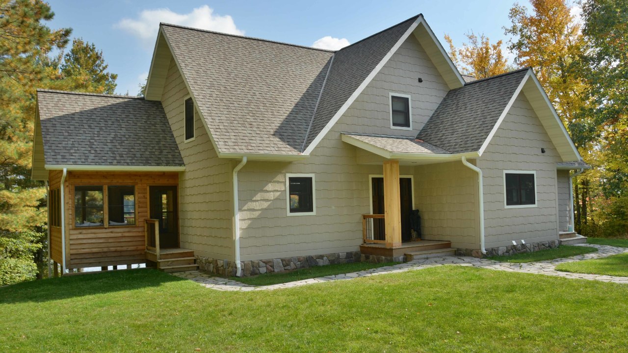 Relax in modern Northwoods comfort