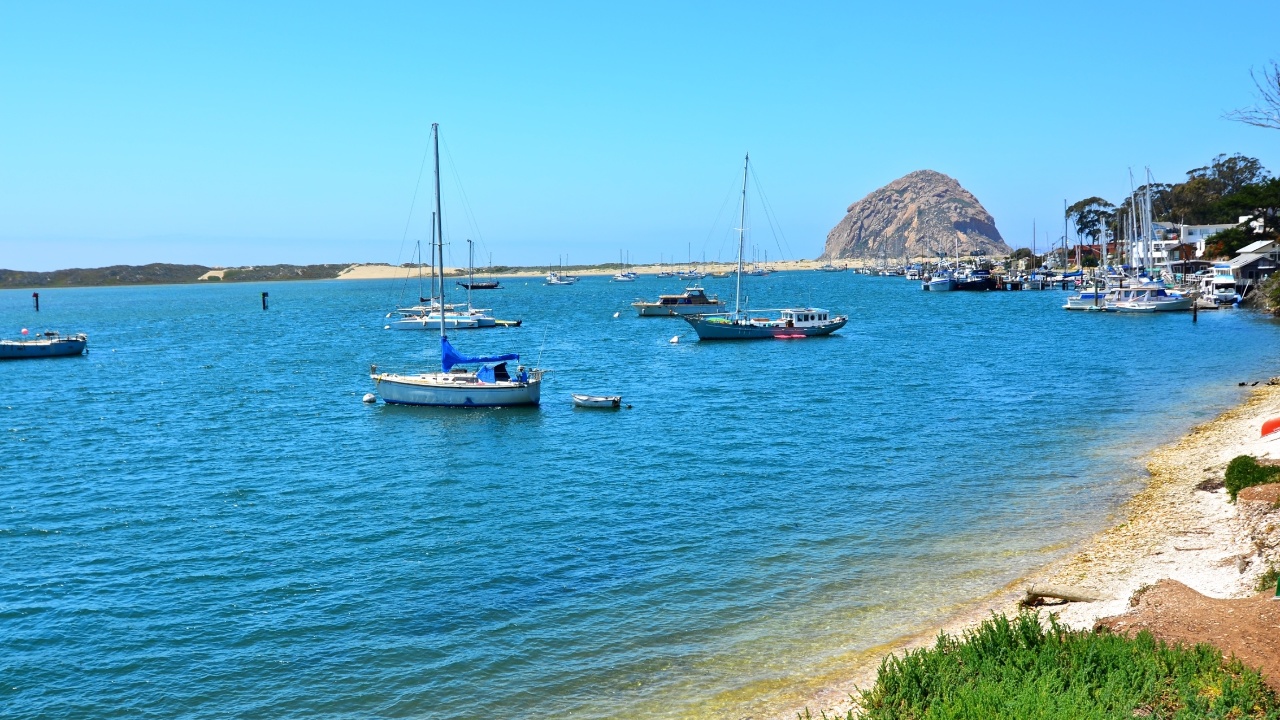 Beach right across street