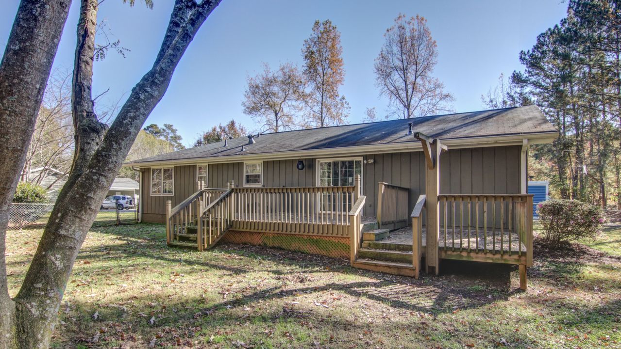 Back of House w/Deck