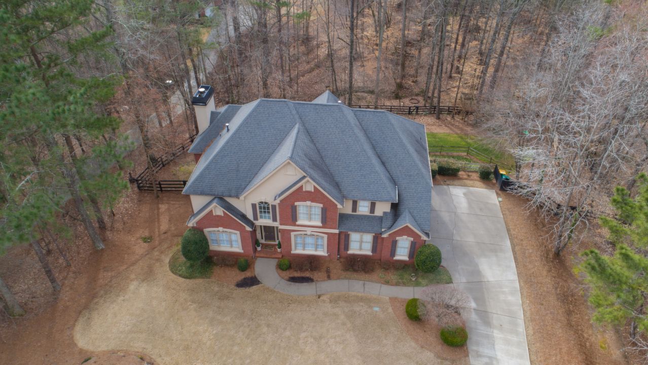 Aerial View of House
