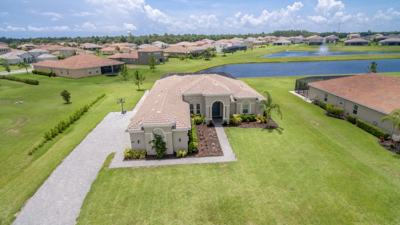 Aerial view front of home