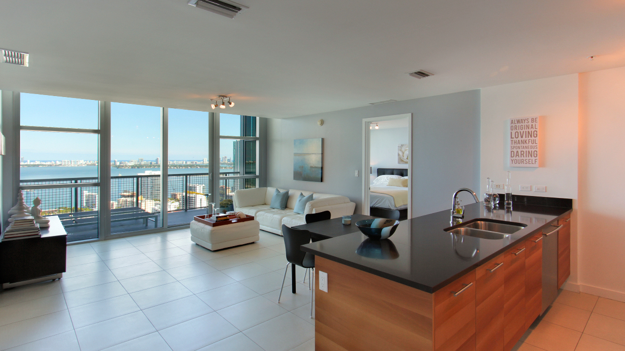 Kitchen & Living Room