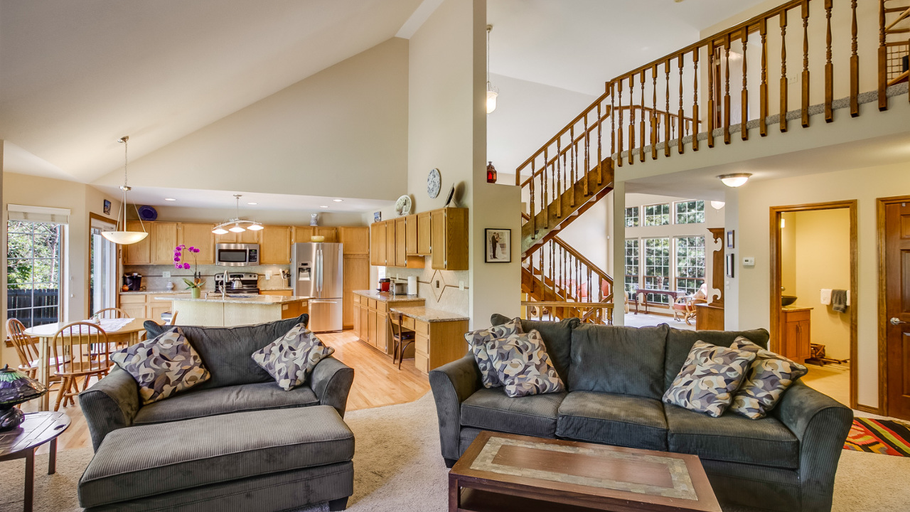 Family Room and Kitchen
