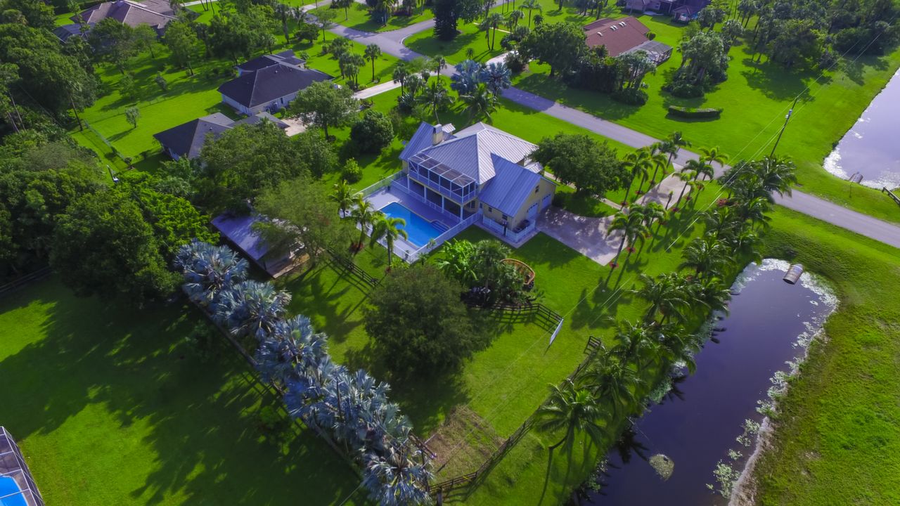 Aerial Backyard View     