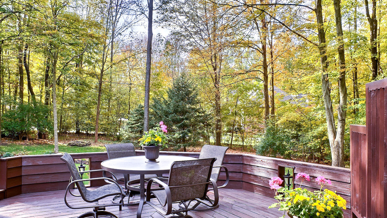 Deck off of Master Bedroom