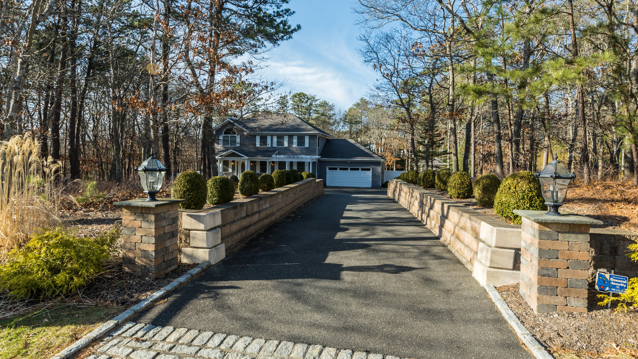 Down Long Driveway