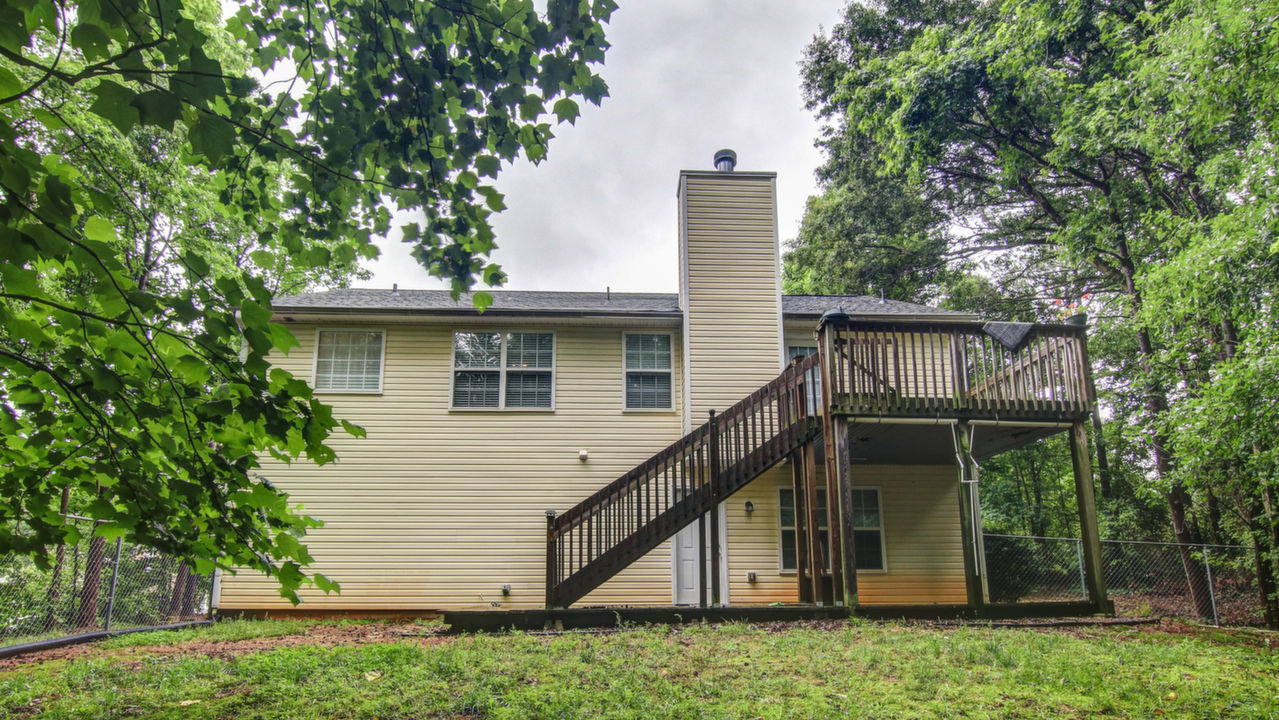 Back of House w/Deck