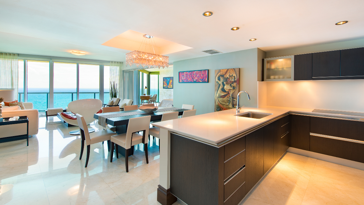 Kitchen & Living Room