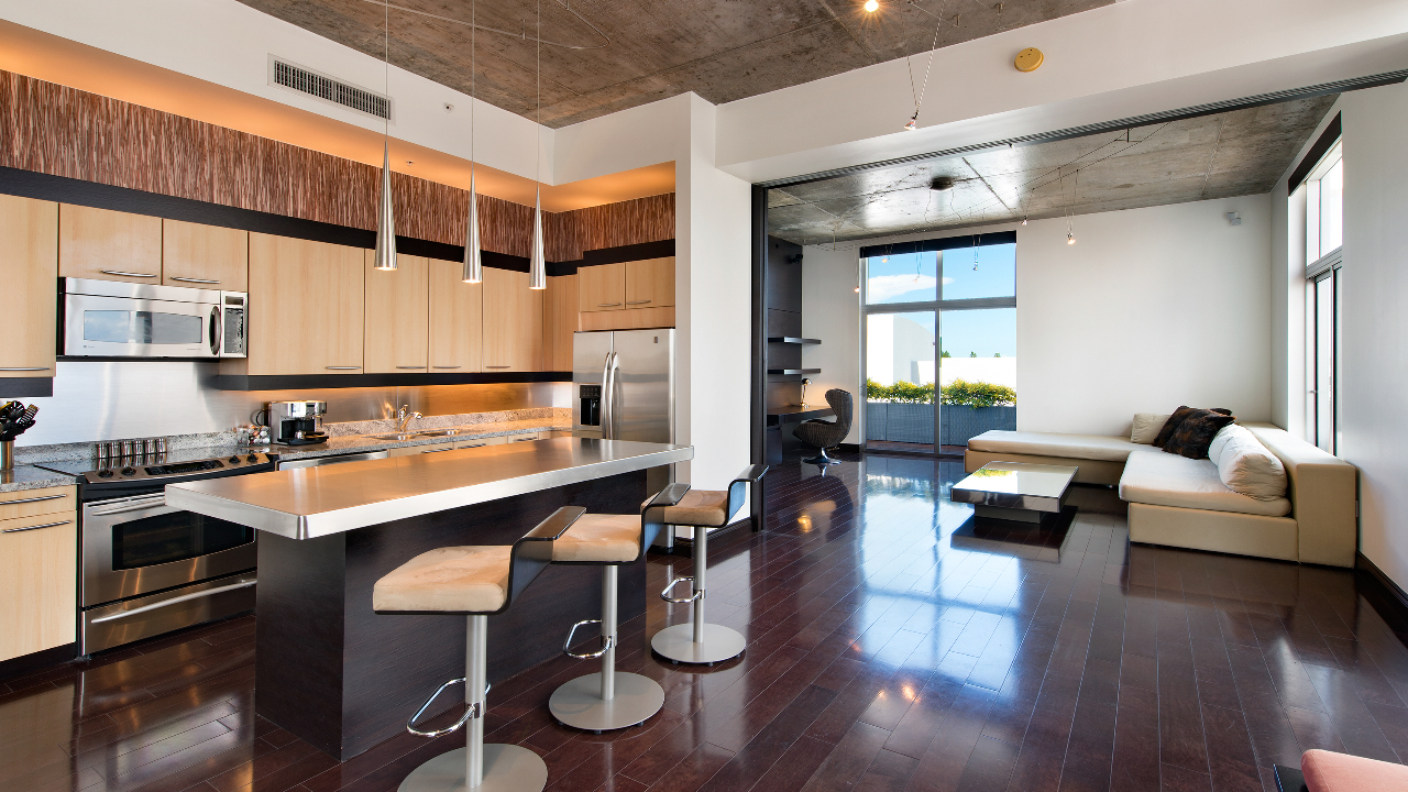Living Room & Kitchen