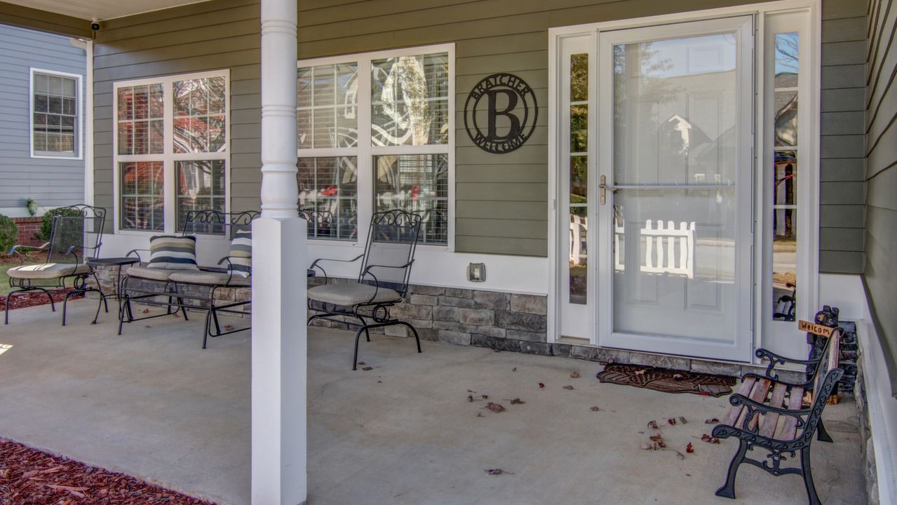 Covered Porch & Entrance