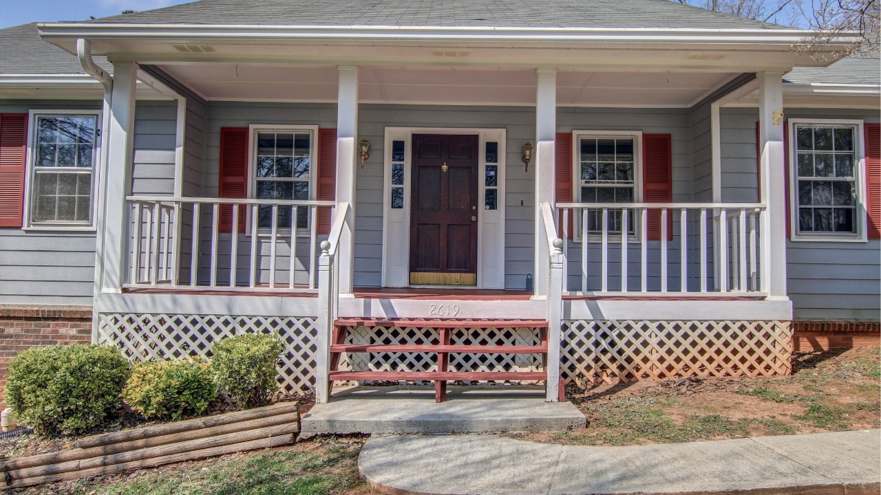 Covered Rocking Chair Front Porch