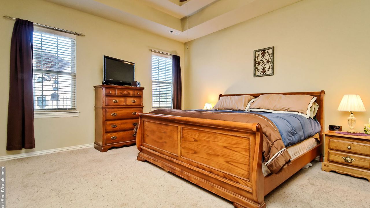 A large master bedroom