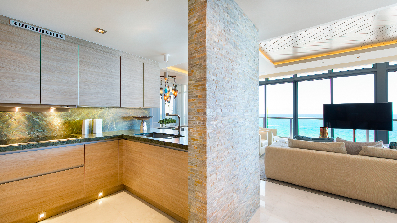 Kitchen & Living Room